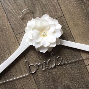 bride/Mrs. Name, wedding dress hanger